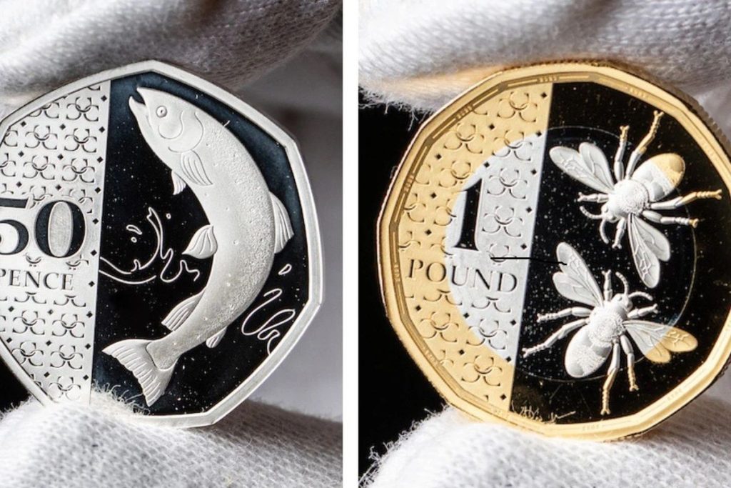The coins of King Charles III